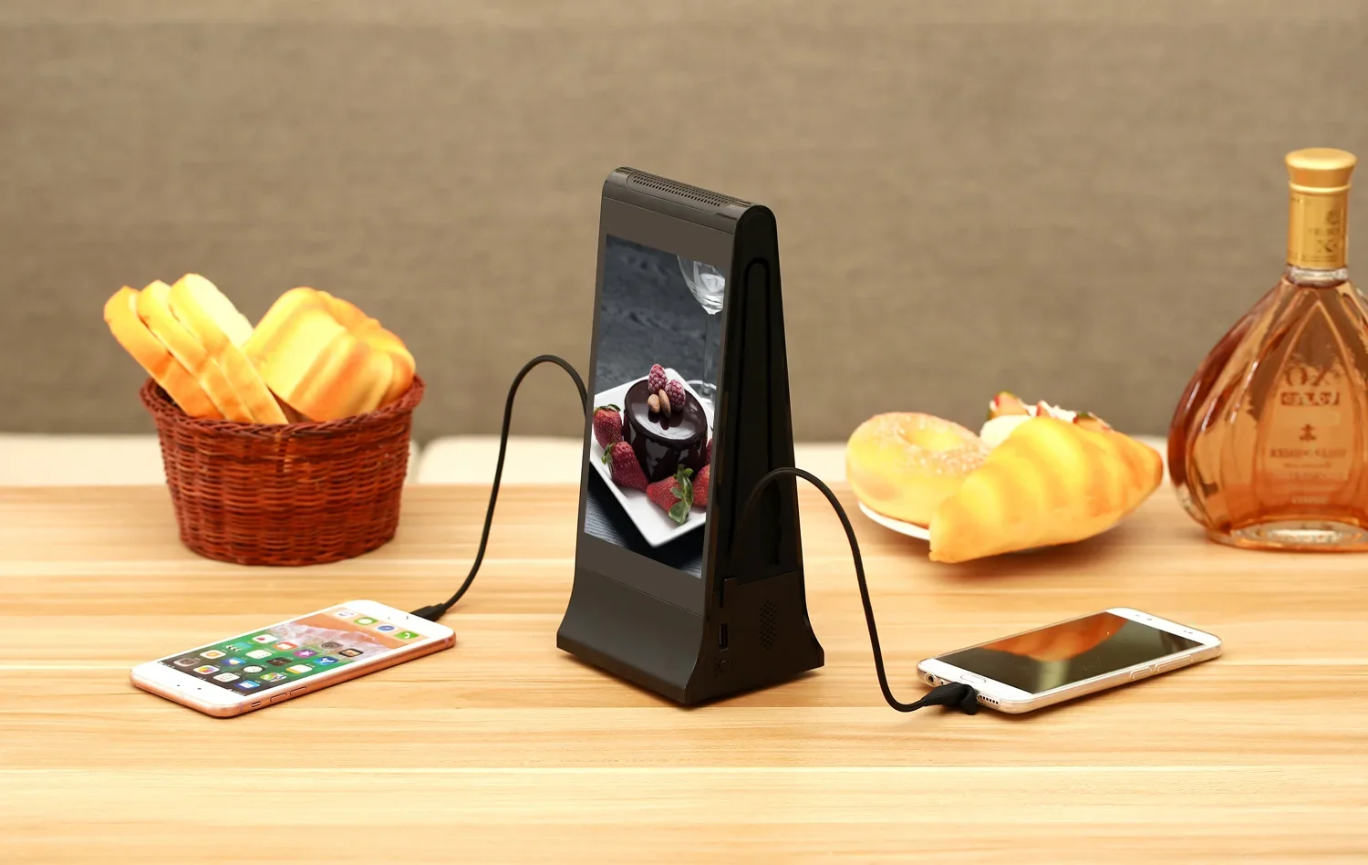 FYD-868 RK3568 Innovant restaurant hôtel bar agne LCD affichage numérique écran tactile vidéo médias ad