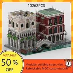 Venice Palaces Modular MOC Creative street view Model Building Blocks Architecture DIY Education Assembly Model Toys Gifts