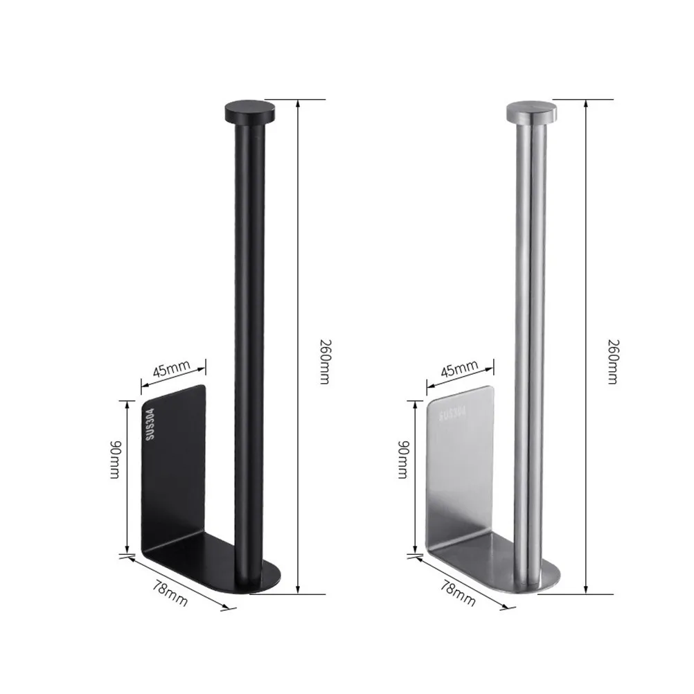 1Pcs Premium Stainless Steel Toilet Roll Holder Easy Install Tissue Organizer Compact Design for Small Bathroom Apartment Roll