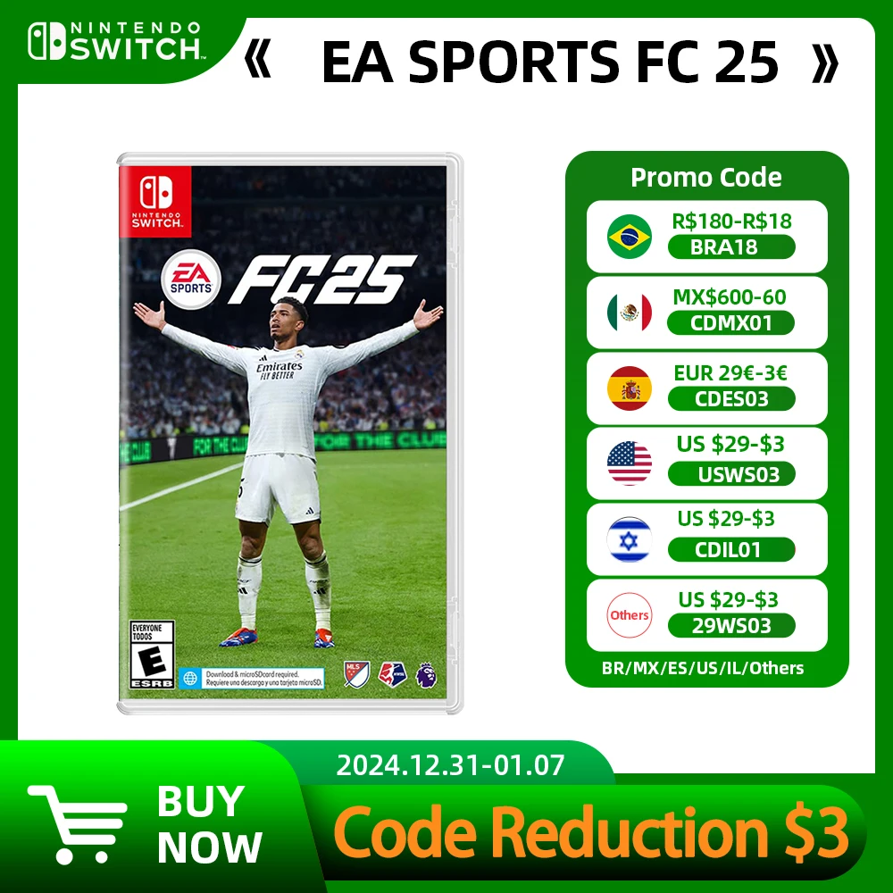 Nintendo Switch Game Deals - EA SPORTS FC 25 -  100% Original Games Cartridge Physical Card Support TV Tabletop Handheld Mode