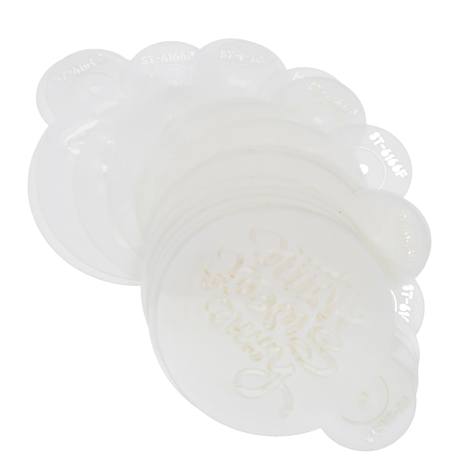 

20 PCS Birthday Stencils Flowers Cappuccino DIY Templates Hollow Accessories Cocoa Powder Long Lasting Kitchen Bar