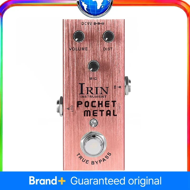 

IRIN AN-04 Pocket Metal Electric Guitar Effect Pedal Drive Mid Tone Effect True Bypass Pedal With Cable Guitar Accessories Parts