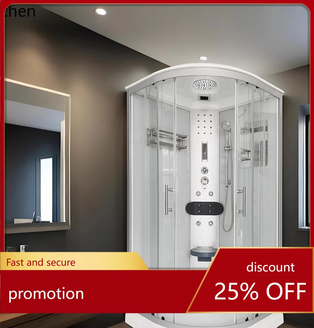 

HXL arc fan integrated closed integral shower room free of waterproof glass partition