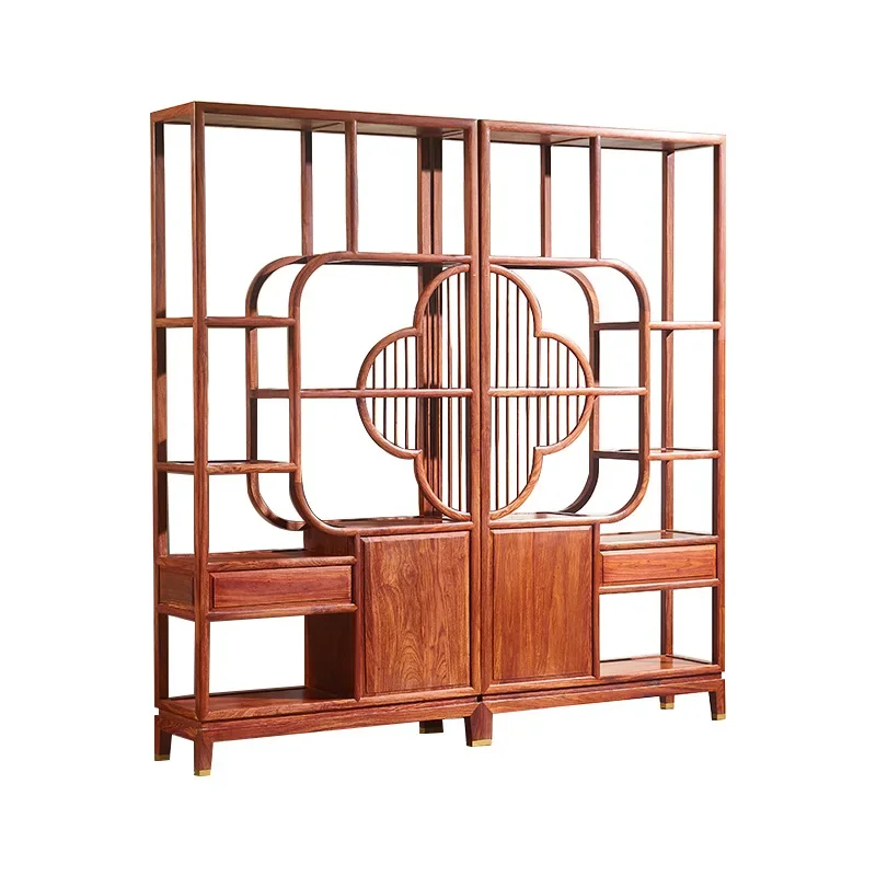 

Красное дерево, ежик, красный сандал, рамка Богу, новый китайский массив дерева, дуобао, павильон, полка, полка, чайный шкаф, витрина