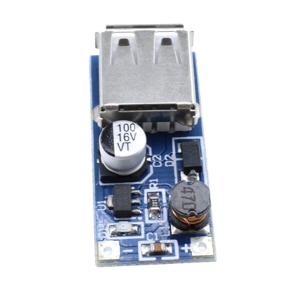DC-DC 0.9V-5V to 5V Max 600MA Step-Up Booster Board USB Mobile Power Supply Module USB Female AA Battery Output 200mA-300mA