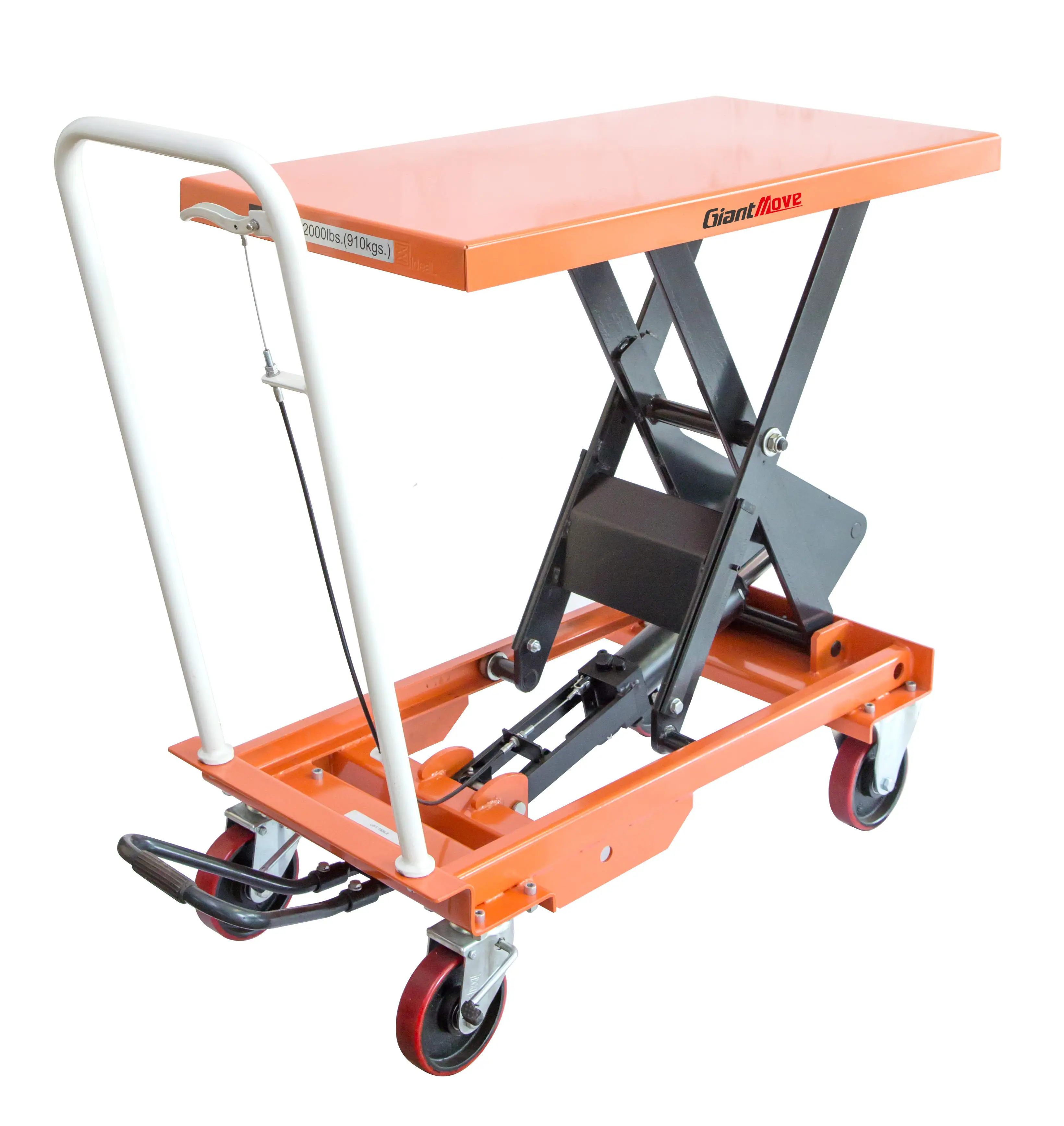 Hight Quality Giant Move 250KG Capacity Customized Portable Manual Hydraulic Scissor Lift Table
