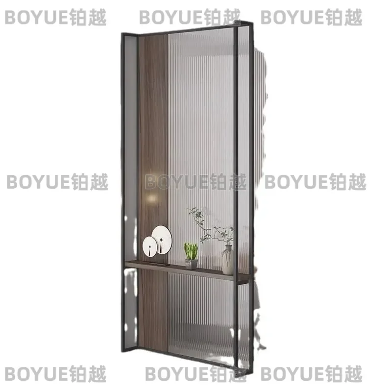 Deposit Modern Vertical Glass Screen Partition for Living Room Entrance Office Bedroom Divider Simple Space Separator Privacy