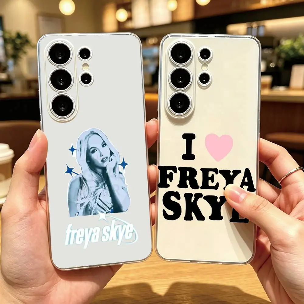 F-Freya S-Skye Singer Phone Case Transparent Silicone Soft For Samsung S25,S24,S21,S22,S23,S30,Ultra,S20,Plus,Fe Gift