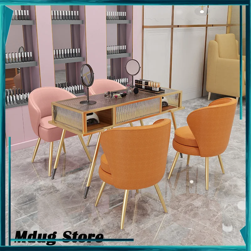 

Black Drawer Nail Table Glass Stand Designer Polish Nail Table Equipment White Mesas Para Manicure Professional Furniture