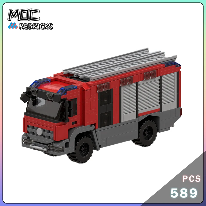 Serie City Originalità MOC Fuoco Motore Building Block Parti Kit modello Assemblaggio fai-da-te Mattoni senior Display Giocattoli Regali di compleanno