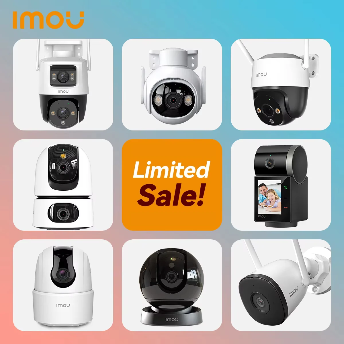 

IMOU Outdoor Security Camera Built-in Mic Night Vision Wifi IP Camera Human Detection Compact Smart Night Vision Camera