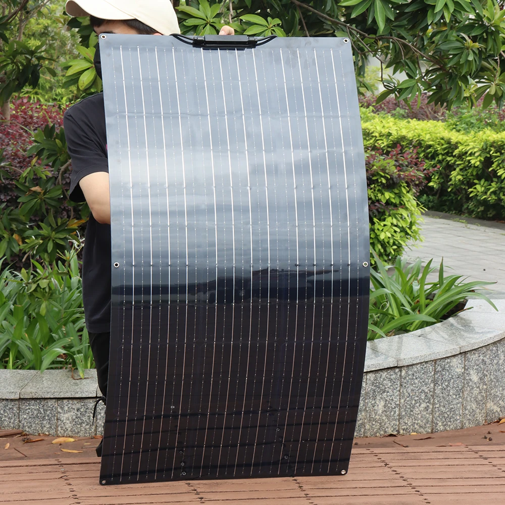 flexible solar panel 12v 140w 120w 100w 200w photovoltaic panel for car camper boat battery home system balcony DHL