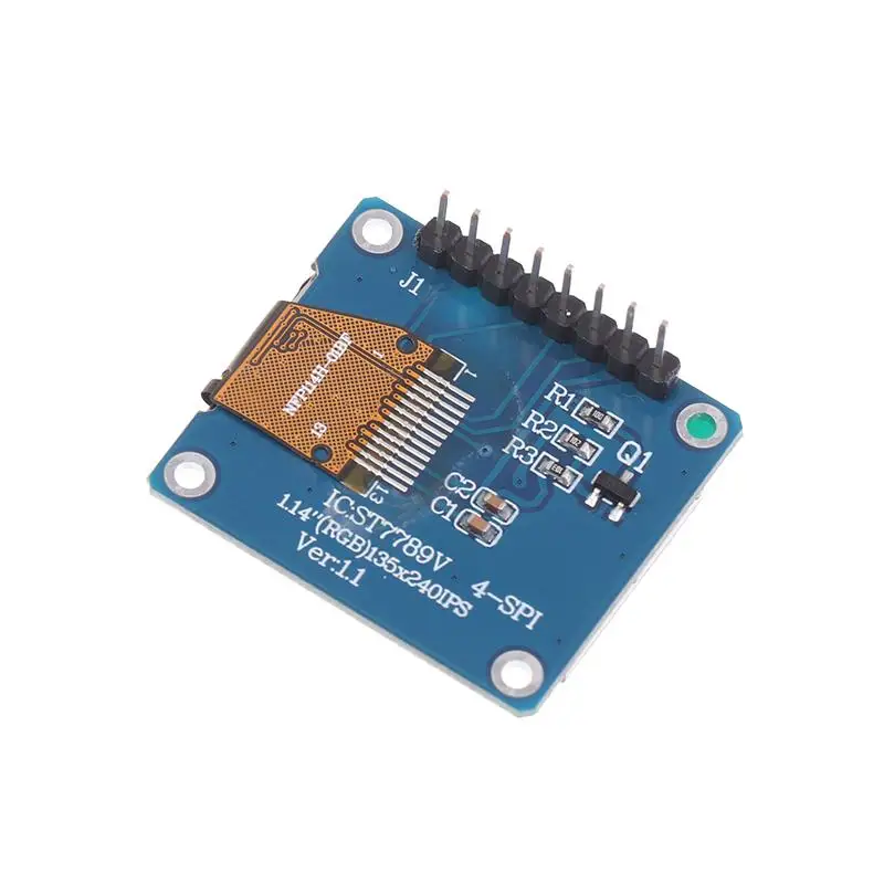 1,14-дюймовый последовательный порт SPI 135x240 сенсорный экран IPS TFT дисплей ST7789 135x240 SPI 8-контактный 65K цветной ЖК-экран для Arduino