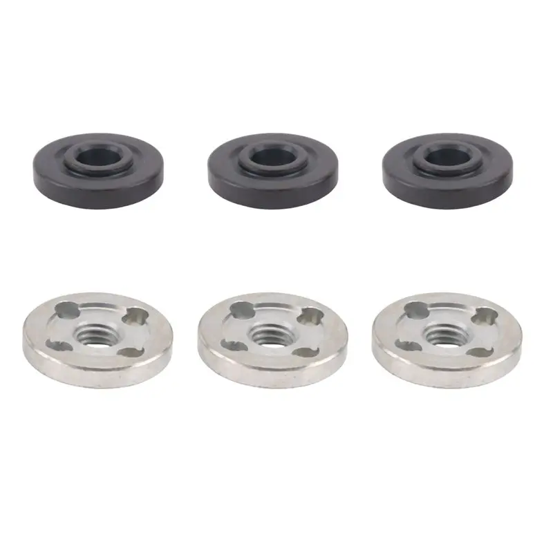 Multifunction 6Pcs Lock Nuts Flange For 9523 Nut Inner Outer Kit Angle Grinder Tool 2 Specifications-Toothless, Toothed