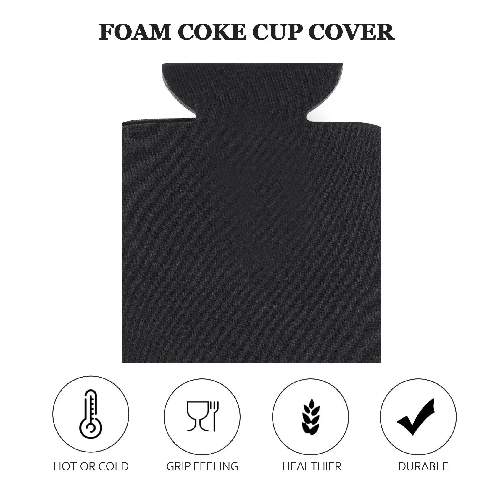 10 قطع النيوبرين البيرة يمكن برودة شرب كوب زجاجة كم عازل التفاف غطاء جديد أسود حار