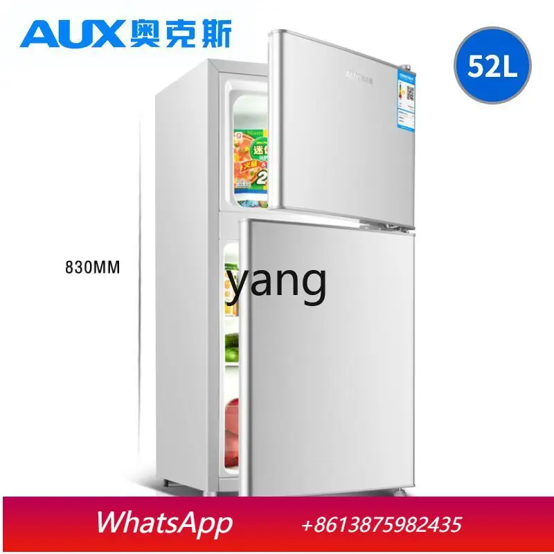 Lcx  household refrigerator, small refrigerator, two-door refrigeration and freezing, energy saving and power saving 52 liters