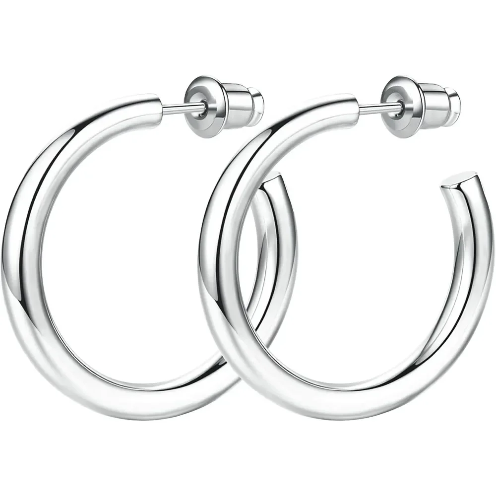 

Женские полированные серьги-кольца Howoo Chunky Hoops