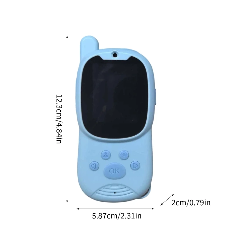 Vídeo definição walkie talkie para crianças voz foto mms comunicação vídeo durável design plástico fácil operação