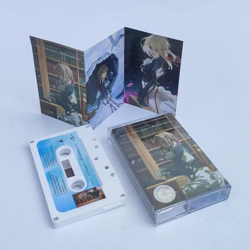 New Violet Evergarden Music Tape Gilbert Bougainvillea Cosplay Anime Soundtracks Box Cassettes Car Walkman Tape Party Music Gift
