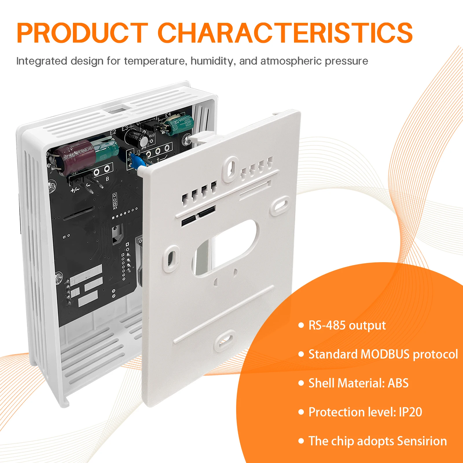 Dual-channel NDIR Air Quality Sensor Co2 Meter Carbon Dioxide Transmitter RS485 Signal Output