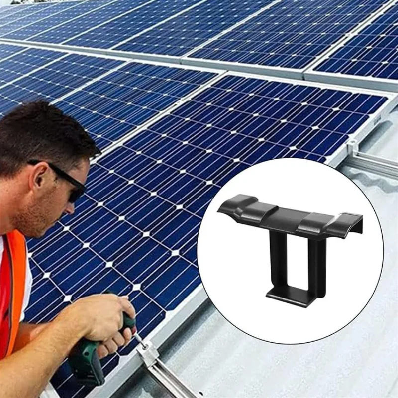 10Pcs 30/33/35/40/45mm Solar Panel Water Drainage Clips Photovoltaic Modules Cleaning Clips For Water Drain Solar Power Supplies