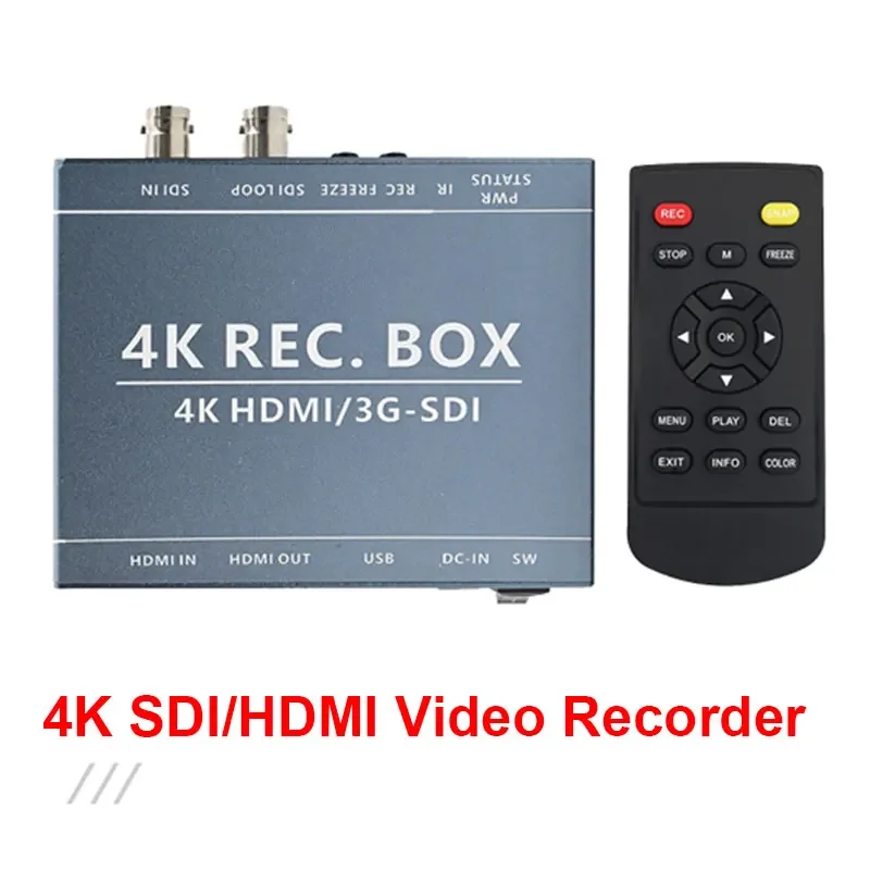 4K SDI HDMI Video Capture Box 3G-SDI DVI Signal Input 1080P HDMI Output One-Click Recording Factory Direct Support OEM/ODM