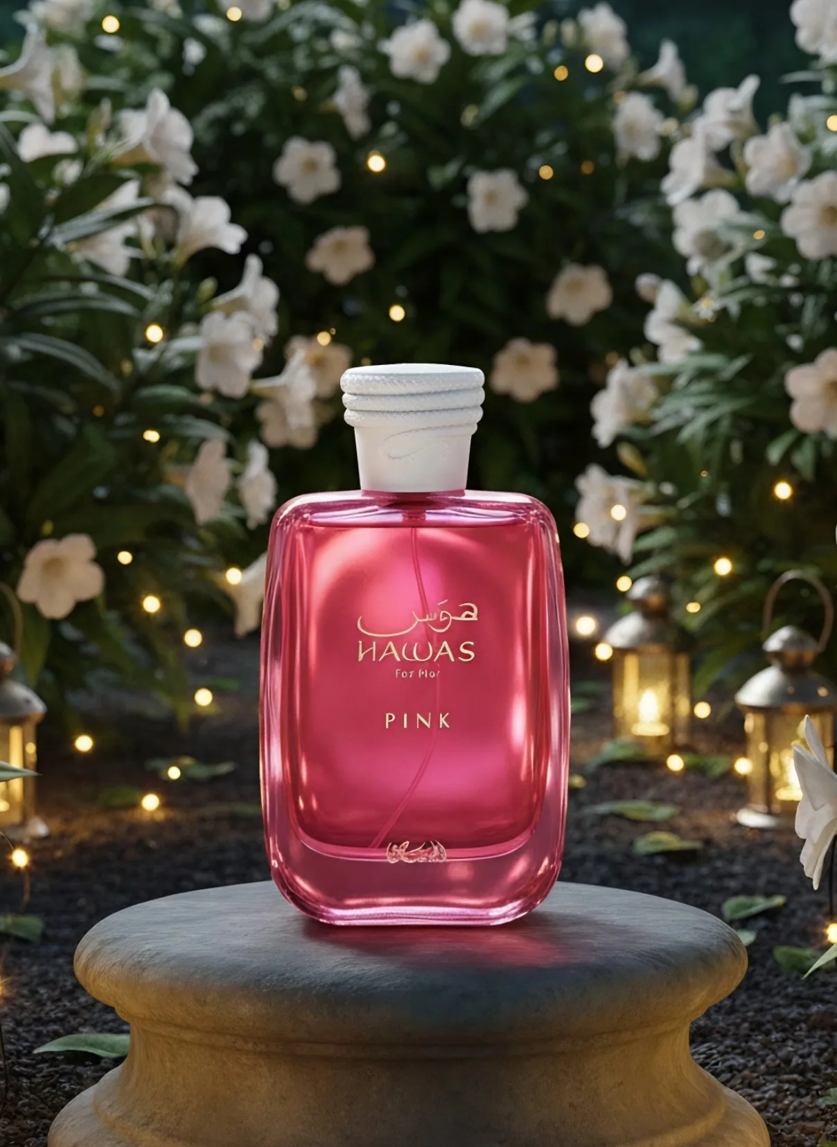 RASASI Hawas Pink For Her Eau de Parfum Spray 100ml (3.4 oz), Parfum Floral Fruity untuk Wanita, Vanila, Permen Kapas & Marshmallow