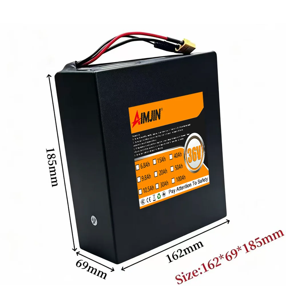 36V 18650 Lithium 30Ah Battery Pack 10S8P ,1500W Built-in BMS, Uitable for Scooters, Bicycles, Various Modes of Transportation