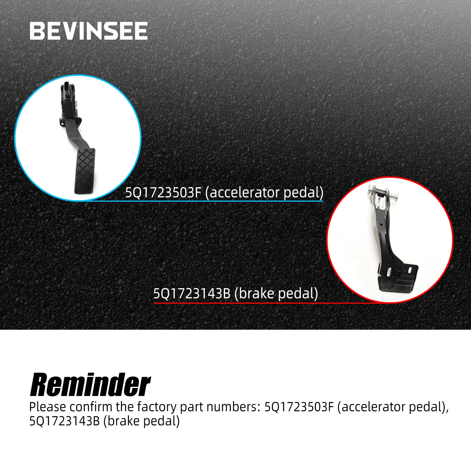 Für Automatikgetriebe-Brems- und Gaspedalabdeckung, für VW Golf 7, für Audi A3 RS3 8V, für SEAT Leon 5F, für Skoda Octavia 3 5E