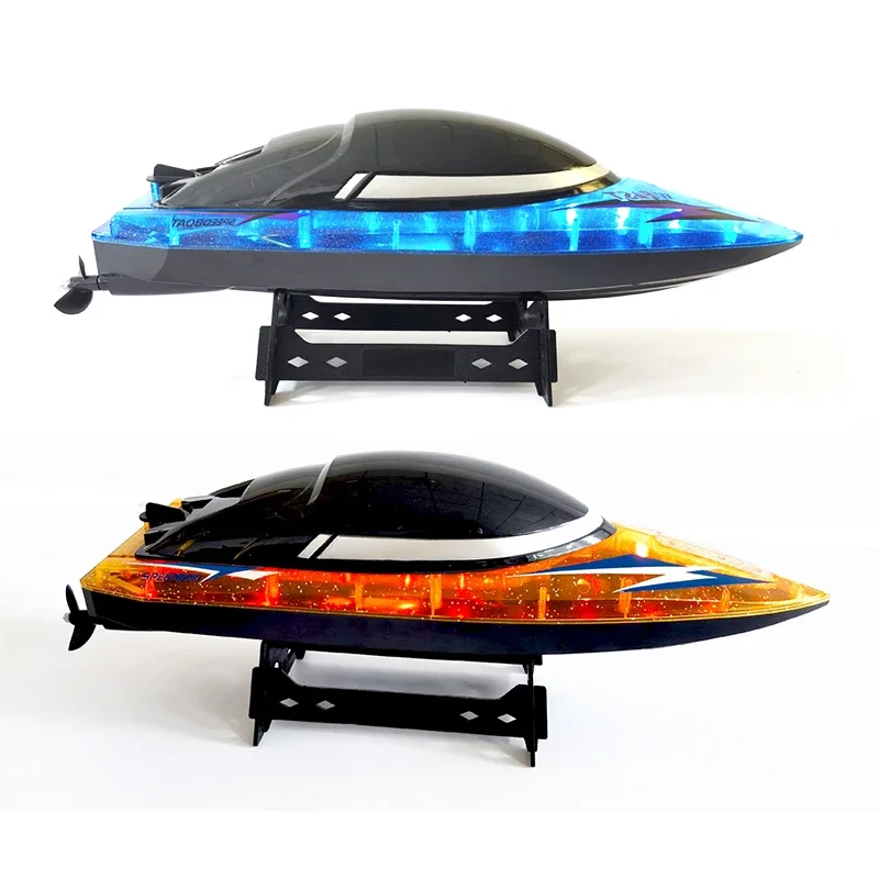 JJRC S15 大型RCボート 電動レーシングシップ 高速ワイヤレス水上スピードボート LEDライト付きリモコンボート 子供のおもちゃギフト