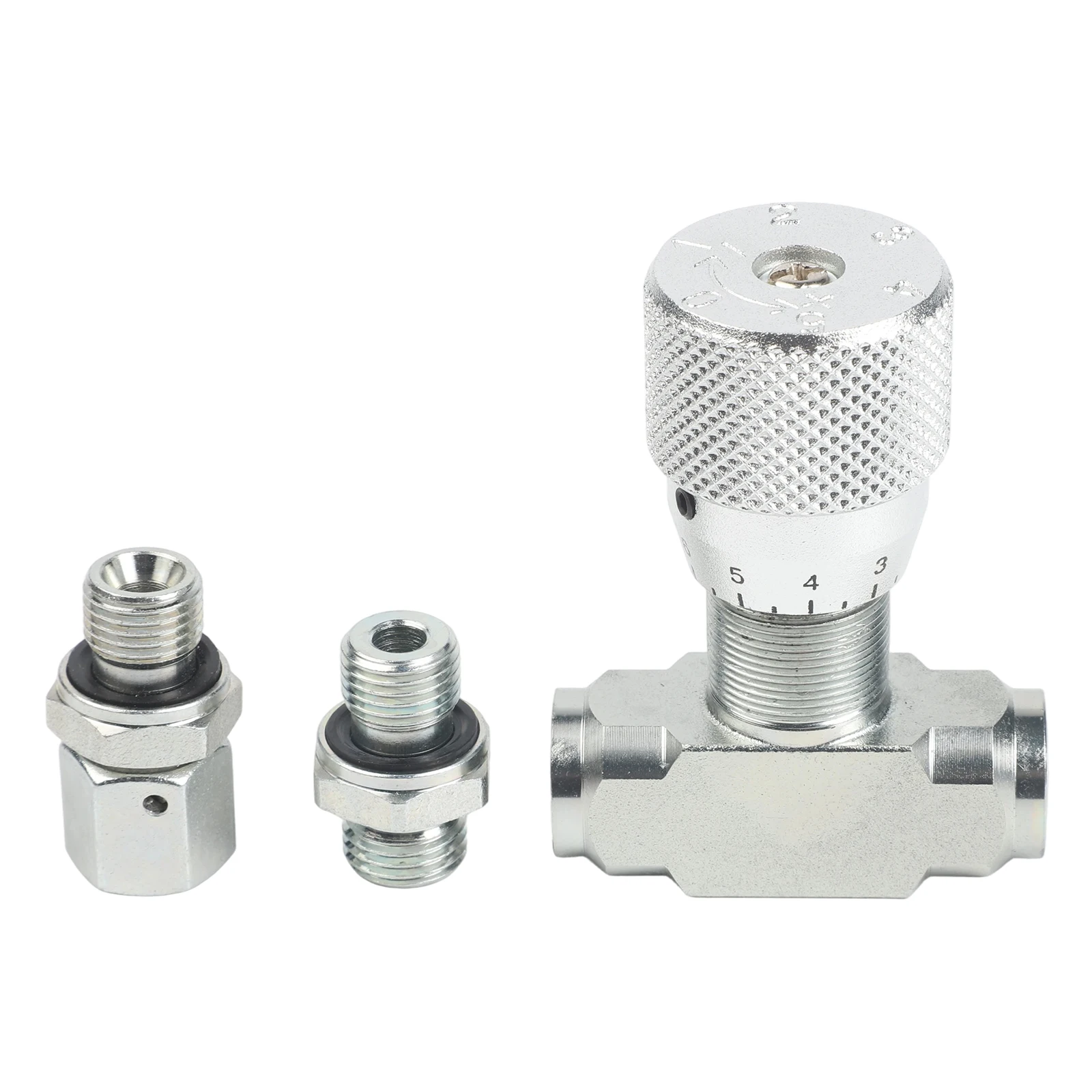 

For Hydraulics Flow Control Throttle Valve For Hydraulic Systems Calibrated Knob Precision-machined Carbon Steel Body