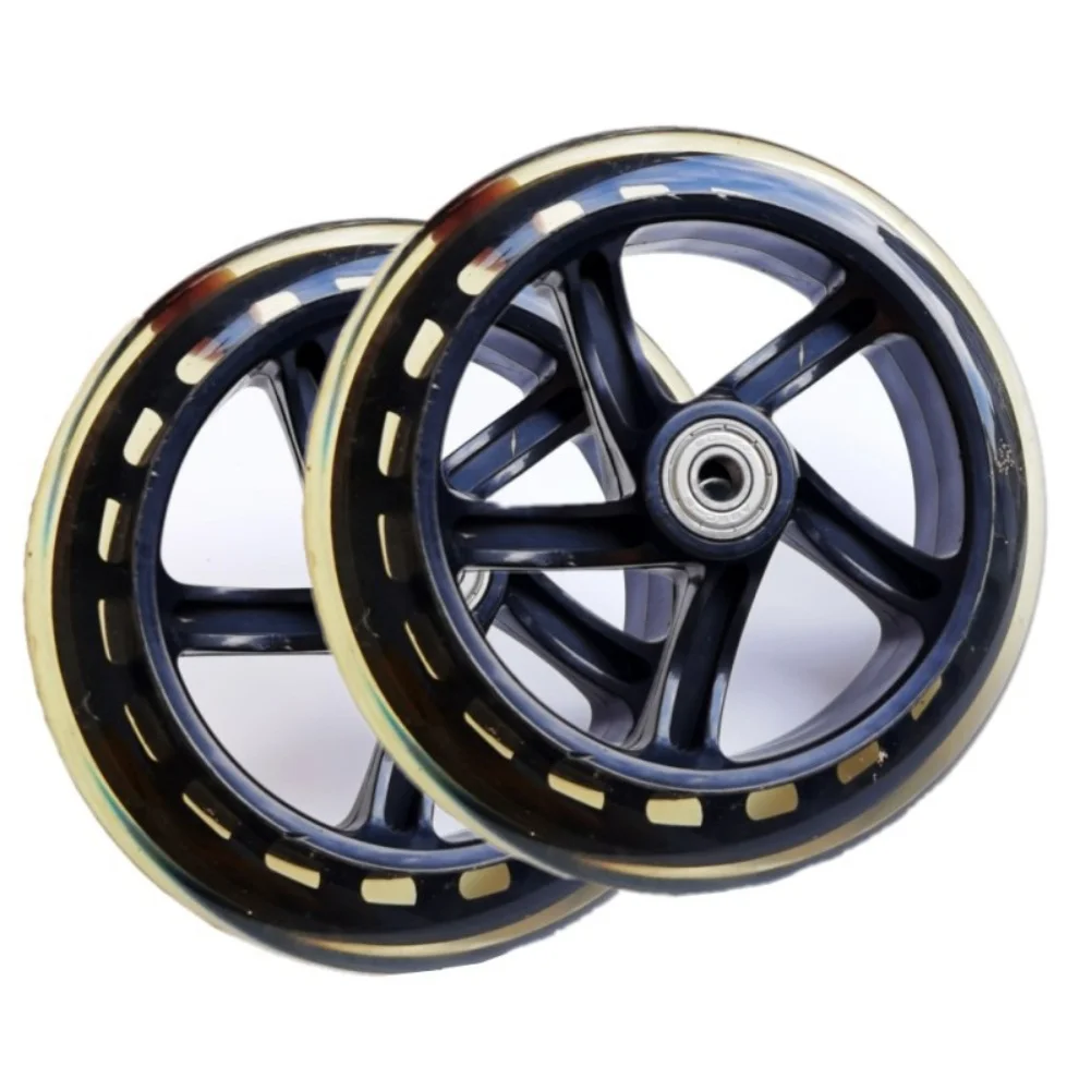

2PCS 200mm Scooter Wheels With Bearings City Scooter Wheels Non-Slip Silent Wheel For Electric Scooter Skate Wheels