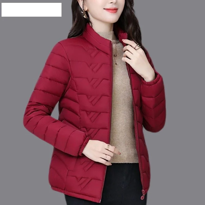 Middle-aged Elderly Fashion Coat Down Cotton-padded Women's 2025 Winter Short Female Light Loose Jacket Down Plus Size Overwear