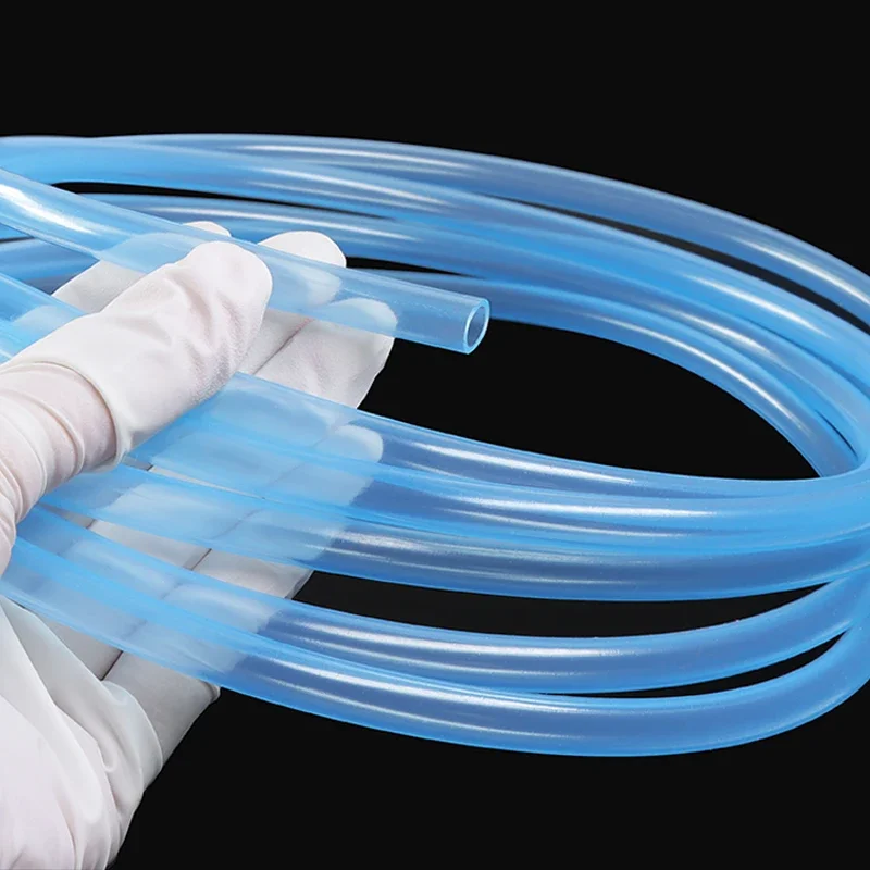 1~10m Sky Blue Food Grade Silicone Tube Flexible Aquarium Air Irrigation Pipe Water Connector Garden Hose Tank Pond Pump Hoses