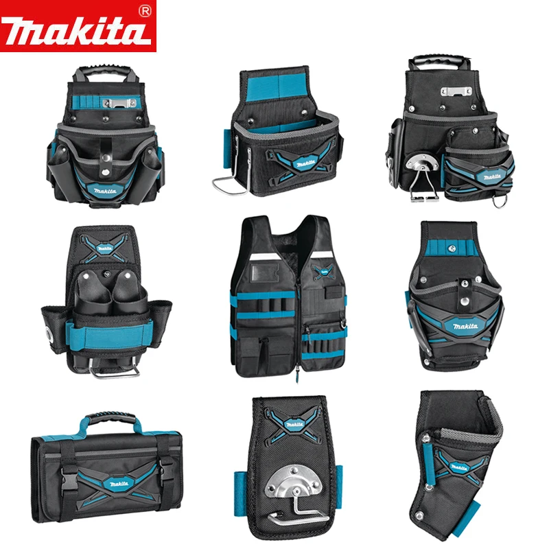 

Makita Storage Pocket Fixing Pouch Electrician Hand Drill Tools Kit High-Altitude Sling Fixed Bracket Multi-functional Belt Bag