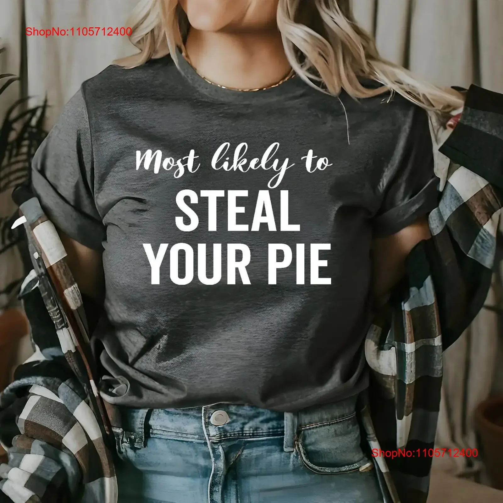 Most Likely Thanksgiving T Shirt Funny Personalized tee Party Christmas 's Hallyday te vintage Washed streetwear Stretched