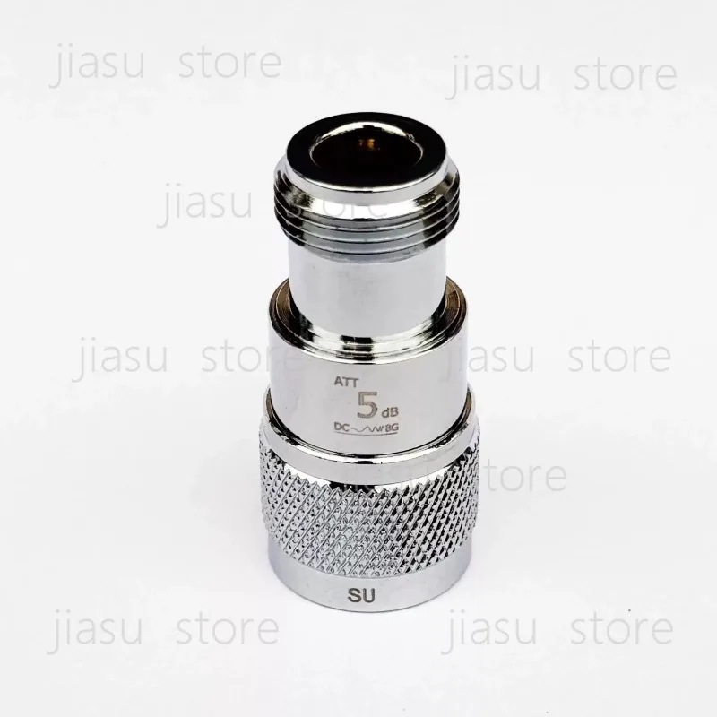 5W High Power N Coaxial Fixed Attenuator, Wideband DC to 8GHz Radio Frequency Signal Reduction Component