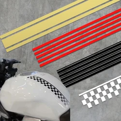 1 Uds. Pegatinas de 50cm para motocicleta, cubierta de tanque de combustible DIY, pegatina reflectante impermeable para accesorios de motocicleta de carreras