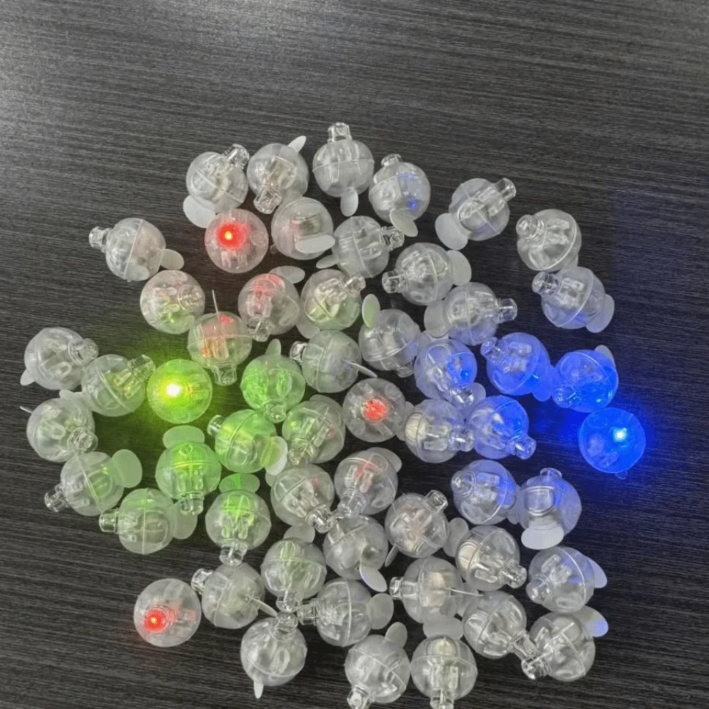5pcs Warm Yellow LED Ball Light Warm White Small Size Glow Ball Light DIY Accessory Handmade Craft Mini Round Light