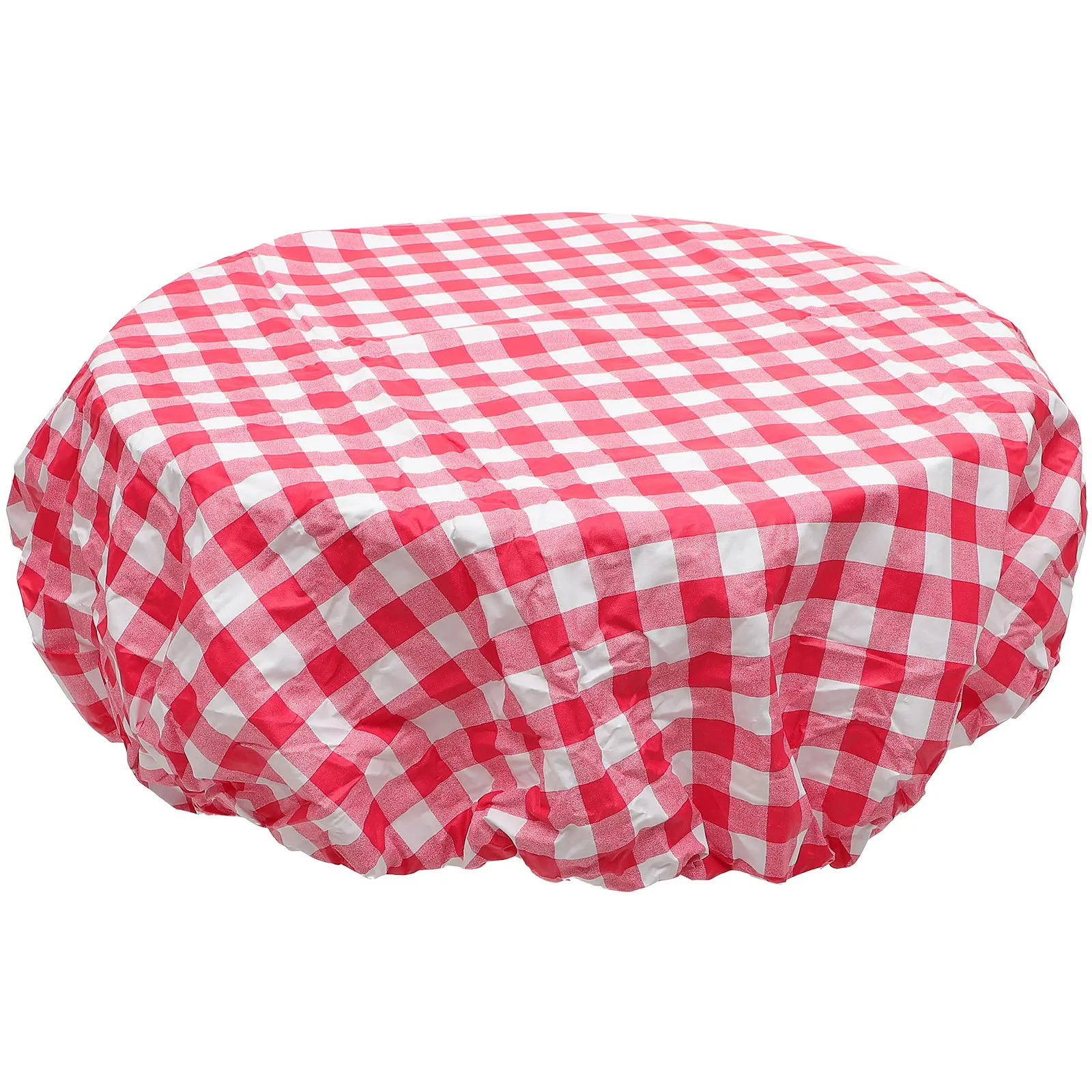 

Round Waterproof Tablecloth Durable Elastic Edge Circular Cover Washable for Hotel Wedding Banquet Party Table Decoration