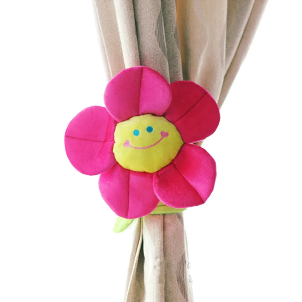 10 Uds. 32cm suave lindo DIY cara sonriente flexible Margarita sol flores peluche plantas juguete muñeca cortina hebilla regalos para niños