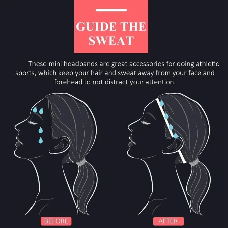 3 قطعة عصابات الرأس الرياضية عدم الانزلاق تشغيل العصابة المرنة تنفس اليوغا العصابات الشعر النساء الرجال اللياقة البدنية العرق دليل العصابات الشعر