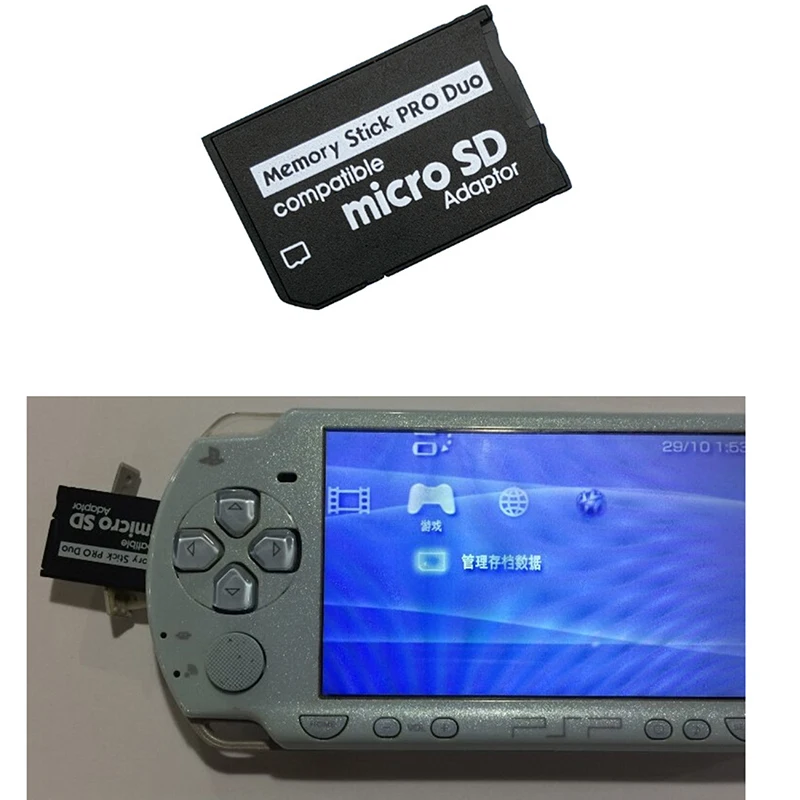 Adaptador para PSP Series Micro SD SDHC TF a Memory Stick MS Pro Duo PSP