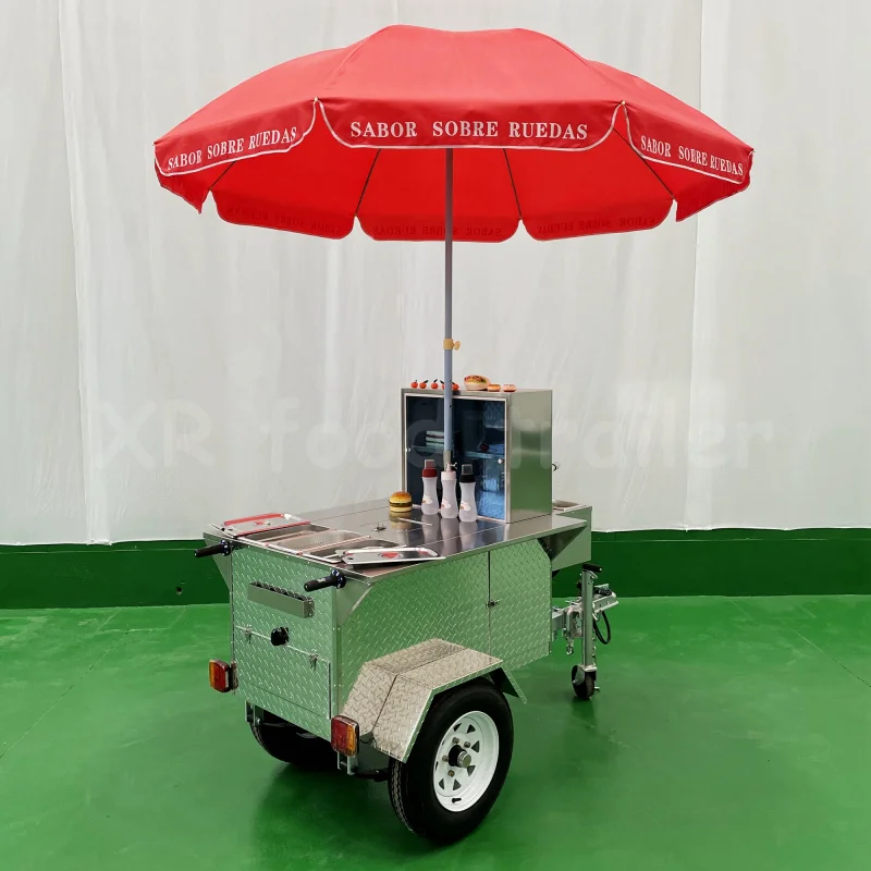 Custom.Venta Carritos Para Carro De Comida Movil Hot Dog Sales Stand Cart Fruit Processing Plant Business Sale