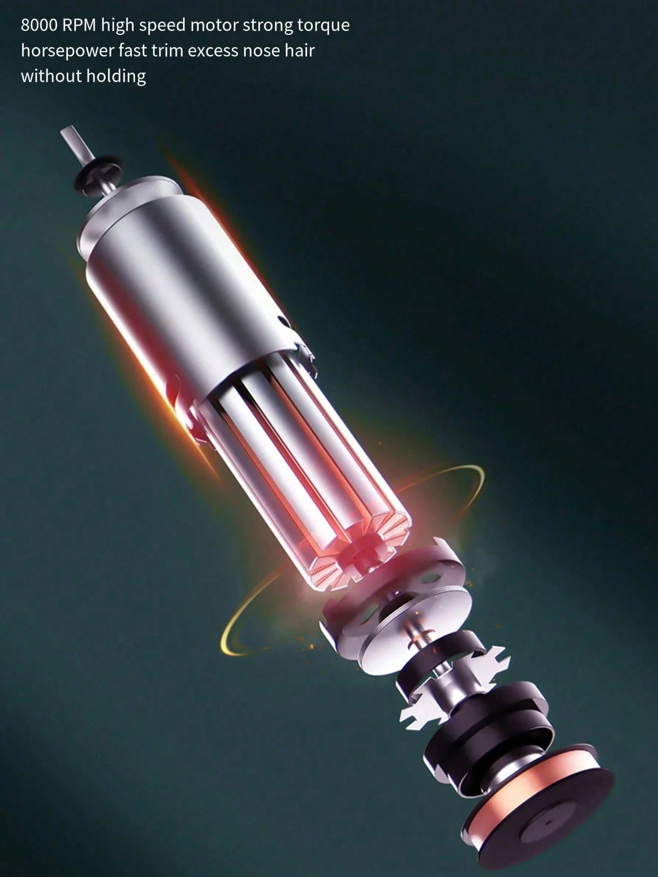 Battery Type Nose Hair Trimmer Men's Nostril Cleaning Nose Hair Shearing Artifact Shaving Shaver