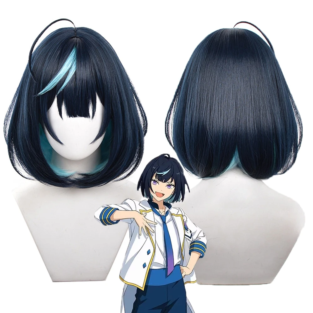 

Sagiri Esu Cosplay Wig 35cm Short BOBO Wigs Heat Resistant Synthetic Hair Halloween Party Wigs + Wig Cap
