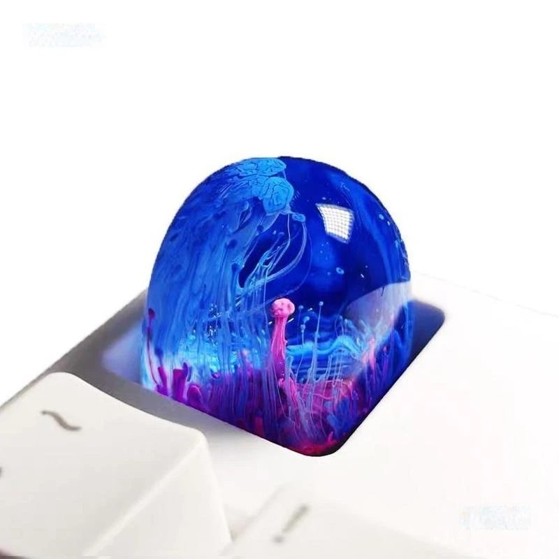 Handmade Mechanical Keyboard Personalized Mx Axis Translucent Keycap Single Resin Dom Three-Dimensional Creative Transparency