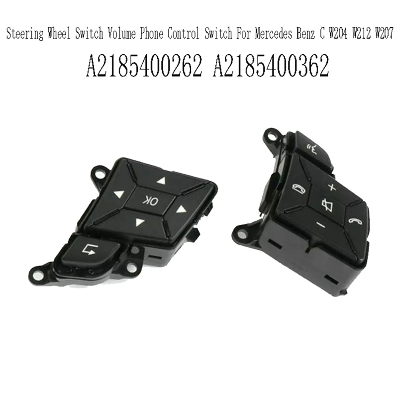 A2185400262 A2185400362 Steering Wheel Switch Volume Phone Control Switch For Mercedes Benz C W204 W212 W207 CLS63