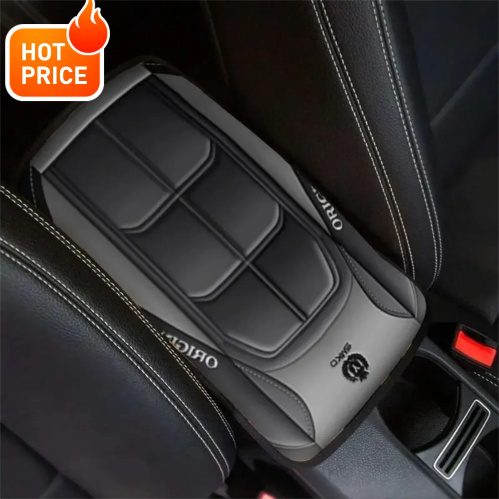 دائم البوليستر مسند الذراع صندوق وسادة كشط مريح مركز وحدة التحكم غطاء الأوساخ مقاومة مسند ذراع السيارة وسادة عالمية