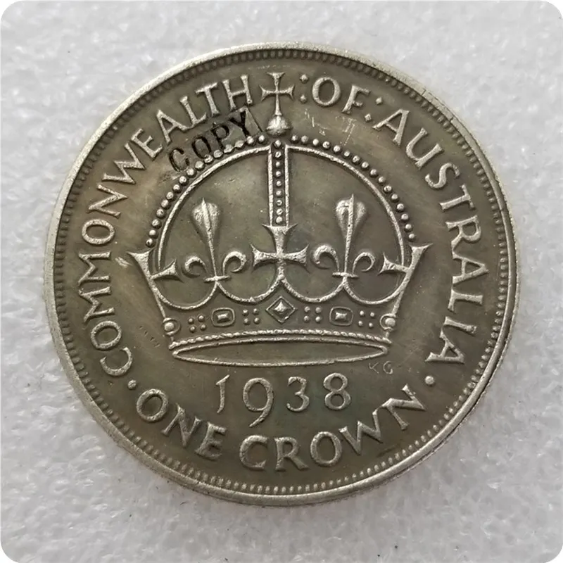 Australian 1938 Crown 5 Shillings COPY COIN